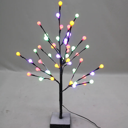 Árvore com bolinhas foscas 48 LEDs cor mágica Bivolt.