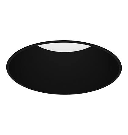 Spot de Embutir LED Daka Redondo Recuado 2700K 18,1W Bivolt Ø21,2x11,6cm Alumínio Preto Acetinado.
