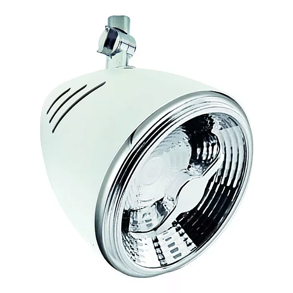 Spot de Sobrepor Ideia Sem Canopla AR111 18,2x11,4x12cm Alumínio Branco Fosco.