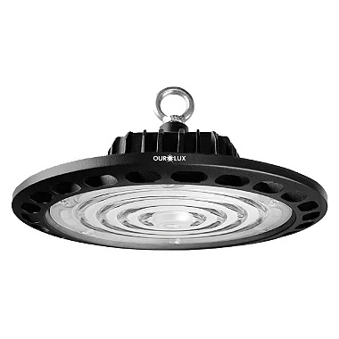 Luminária High Bay UFO 150W 6500K 100lm/W IP65.