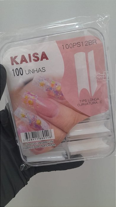 TIP LONGA CURVATURA C C/100 UNI NATURAL KAISA