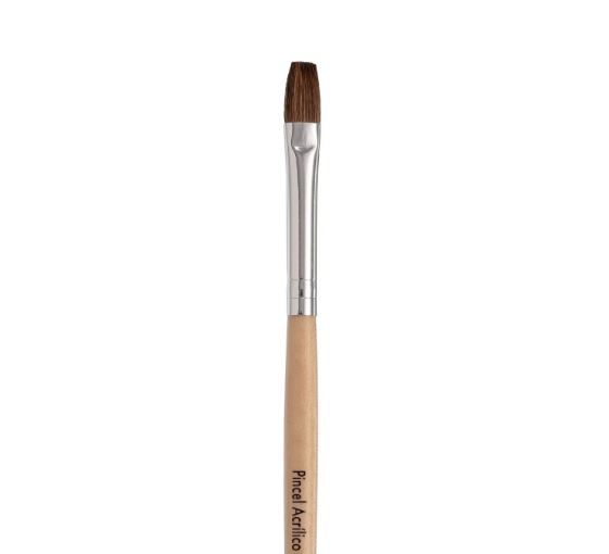 PINCEL ACRILICO KISS N6 100% NATURAL
