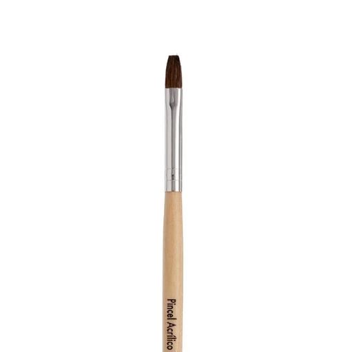 PINCEL ACRILICO KISS N4 100% NATURAL