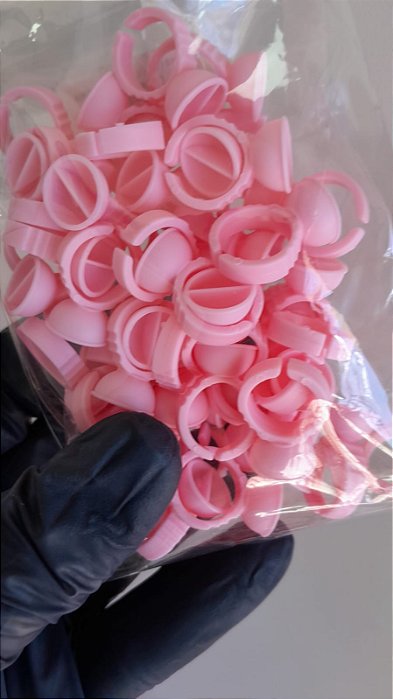 ANEL BATOQUE COM DIVISÓRIA ROSA 50UNI PEQUENO