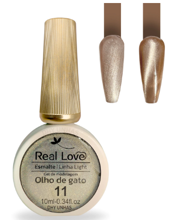 ESMALTE EM GEL REFLETIVO OLHO DE GATO Nº11 REAL LOVE