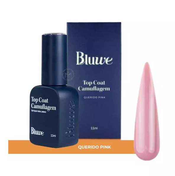 TOP COAT CAMUFLAGEM QUERIDO PINK 11ML BLUWE