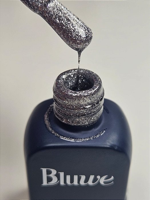 ESMALTE GEL SILVER SHINE GLAM BOLD BLUWE 9ML