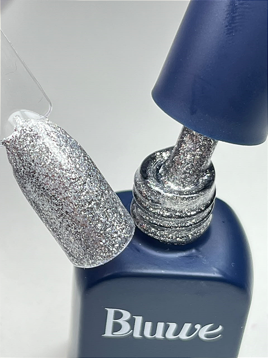 ESMALTE GEL SILVER SHINE GLAM BOLD BLUWE 9ML
