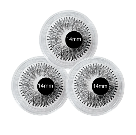 CÍLIOS POSTIÇOS FIO A FIO 14MM DAFU