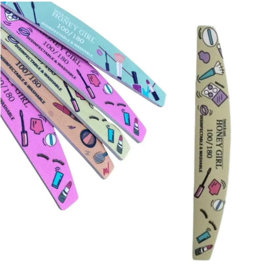LIXA HELEN COLOR BOOMERANG 100/180 DESENHO UNHAS