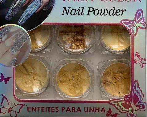 PO CROMADO FADA COLOR NAIL POWDER (TONS DOURADOS)