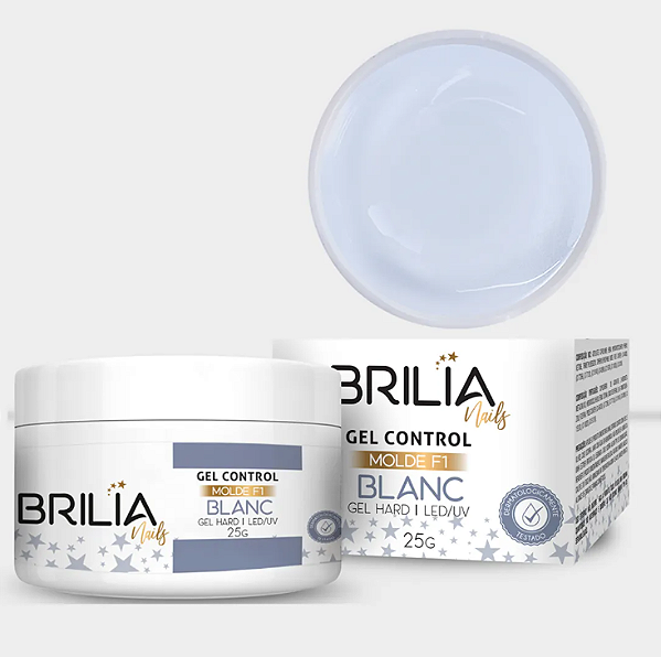GEL CONTROL BLANC MOLDE F1 25G BRILIA NAILS SEM TPO