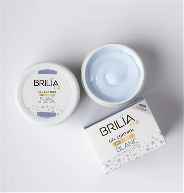 GEL CONTROL BLANC MOLDE F1 25G BRILIA NAILS SEM TPO