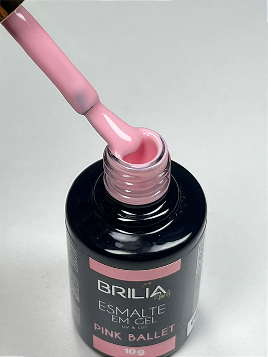 ESMALTE GEL PINK BALLET BRILIA NAILS