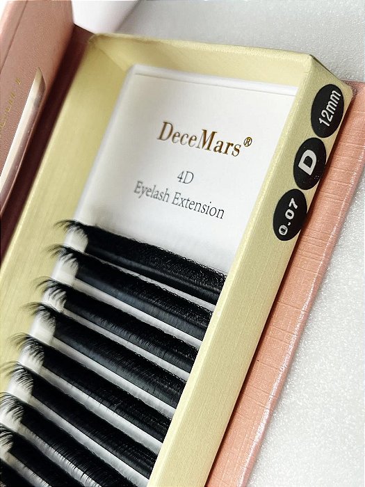 CILIOS PRETO DECEMARS 4D 0,07D 12MM