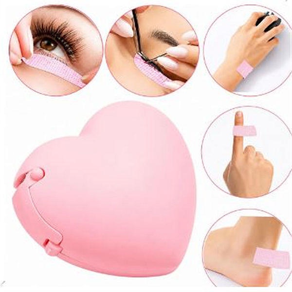 PORTA MICROPORE CORAÇÃO ROSA