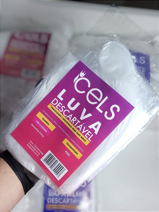 LUVA DESCARTÁVEL CELS - 100UNID