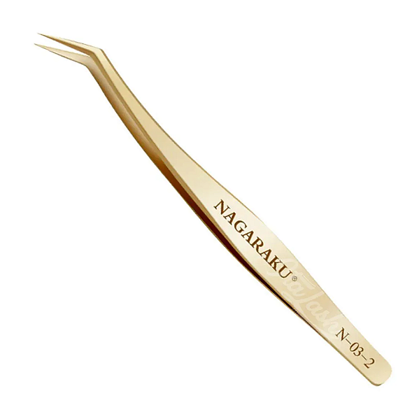 PINÇA PARA CILIOS NAGARAKU DOURADA N-03-2