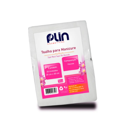 PLIN TOALHA MANICURE DESCARTAVEL C/ 25 UNIDADES 45G