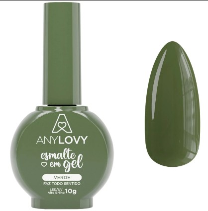 ESMALTE GEL VERDE FAZ TODO SENTIDO  ANYLOVY 10G
