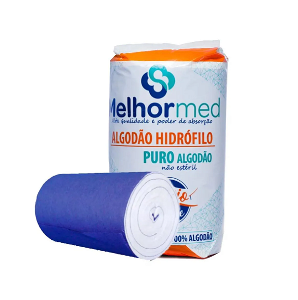 ALGODAO HIDROFILO 250 G NAO ESTERIL EM ROLO MELHORMED