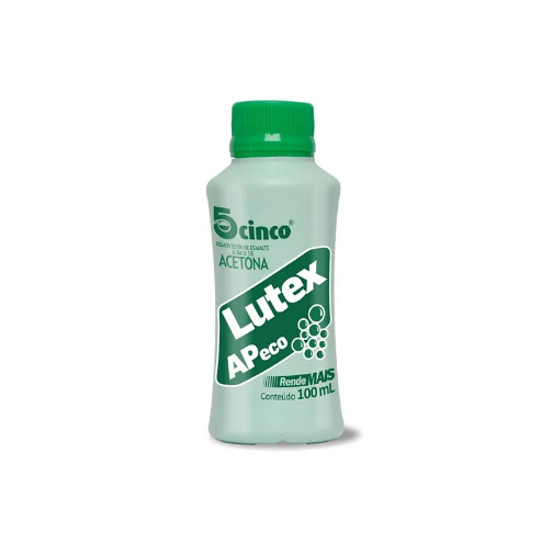 REMOVEDOR COM ACETONA 5 CINCO LUTEX AP 100ML - RENDE MAIS