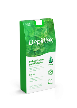 FOLHAS PRONTAS PARA DEPILAÇÃO HORTELA 24UNID
