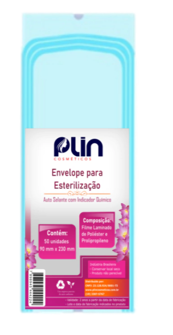 PLIN ENVELOPE AUTO CLAVE SELANTE 09X23MM C/ 25 UNIDADES