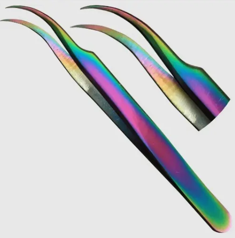 PINCA CILIOS FAN NAILS FURTA COR TWEEZEZERS