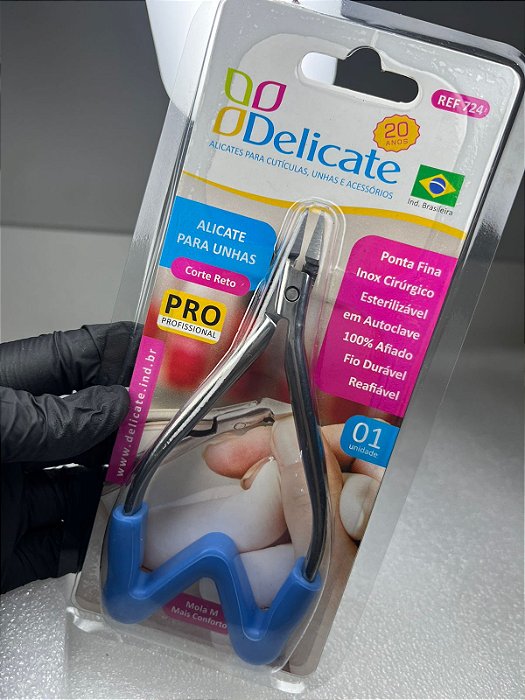 ALICATE  PARA UNHAS CORTE RETO -724  DELICATE