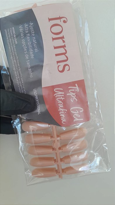 POSTIÇA ULTRA FINA NUDE EM GEL 130UNID FORMS