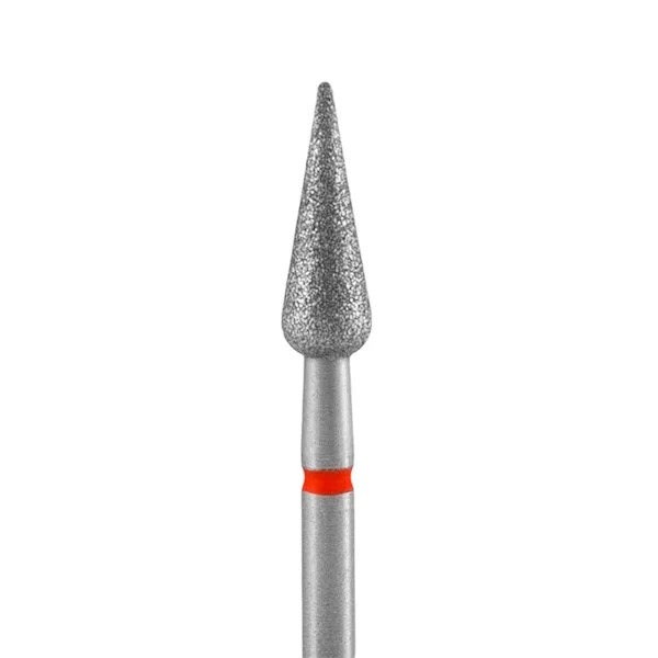 Broca Diamantada Tipo Pera Pontiaguda - Staleks Pro -  4mm - Vermelha - FA100R040/12