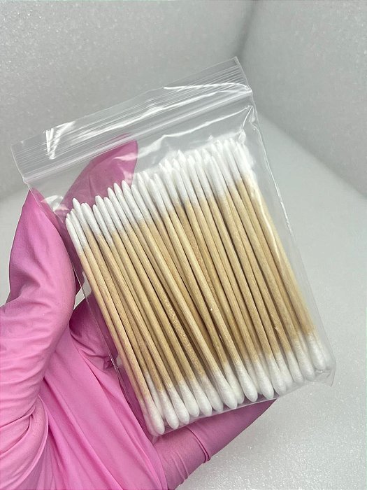 PALITO COM ALGODAO DUAS PONTAS 50UN COTONETE