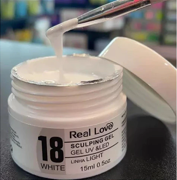 GEL SCULPING WHITE 18 REAL LOVE - 15ML