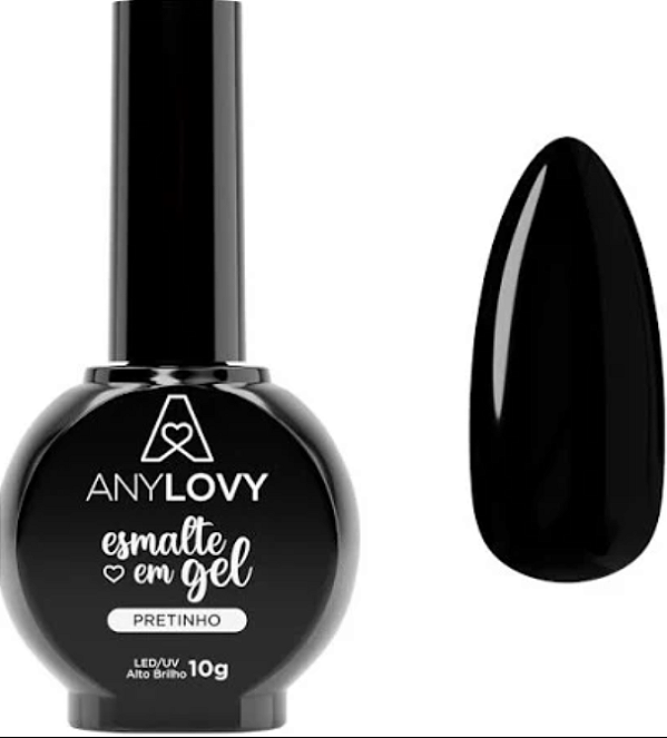 ESMALTE EM GEL PRETINHO ANYLOVY 10G