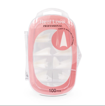 TIPS STILLETO BRANCO 100  PEÇAS REAL LOVE
