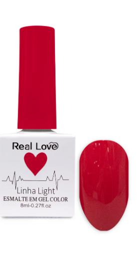 ESMALTE EM GEL COLEÇÃO CORAÇÃO Nº47 8ML REAL LOVE