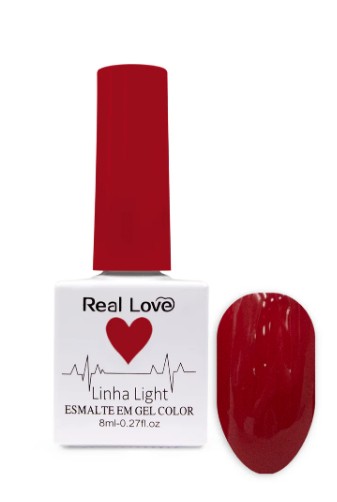 ESMALTE EM GEL COLEÇÃO CORAÇÃO Nº45 8ML REAL LOVE