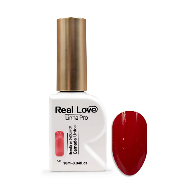ESMALTE EM GEL LINHA PRO CAMADA UNICA Nº39 10ML REAL LOVE
