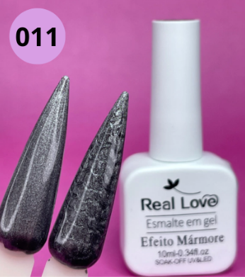 ESMALTE EM GEL EFEITO Nº11 MARMORE REAL LOVE 10ML