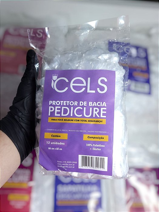 PROTETOR DE BACIA PEDICURE C/ 12 UNIDADES CELS