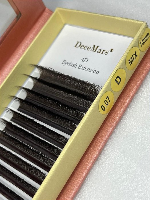 CILIOS MARROM DECEMARS 4D 0,07D MIX 8MM AO 14MM