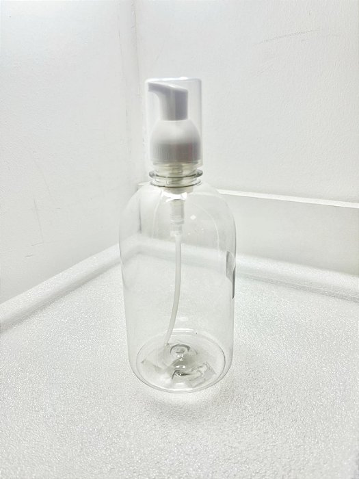 PUMP ESPUMADORA TRANSPARENTE FRASCO DE 500ML PLIN