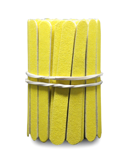 LIXA DE UNHA 8CM - AMARELAS C/ 100 UNIDADES PLIN