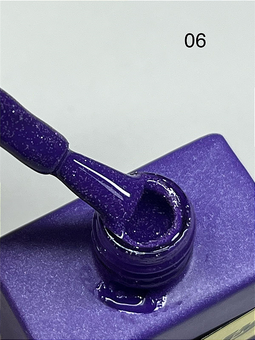 ESMALTE EM GEL COLEÇÃO D N°06 GLITTER 15ML ZEM