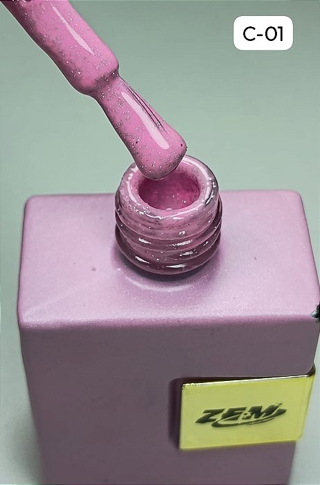 ESMALTE EM GEL COLEÇÃO C N°01 GLITTER 15ML ZEM