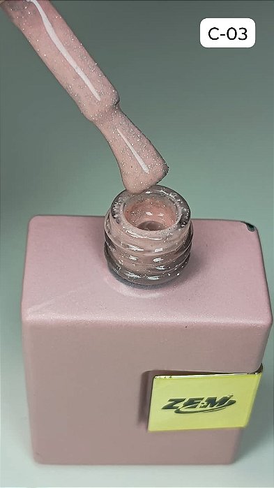 ESMALTE EM GEL COLEÇÃO C N°03 GLITTER 15ML ZEM