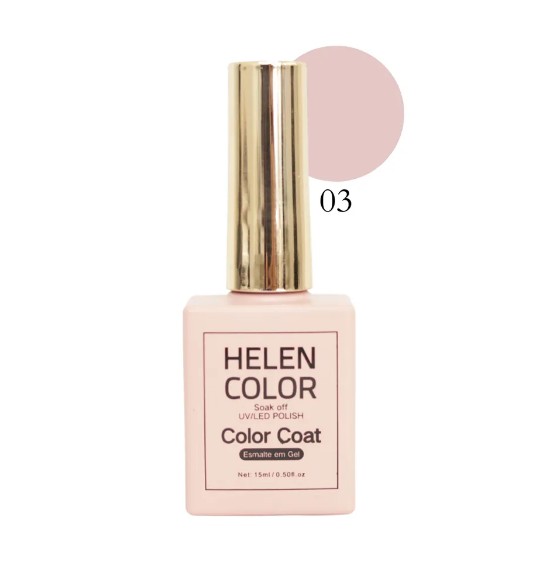 ESMALTE EM GEL Nº03 15ML TONS NUDE HELEN COLOR