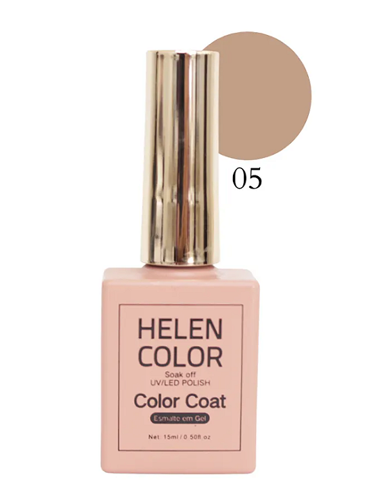 ESMALTE EM GEL Nº05 15ML TONS NUDE HELEN COLOR