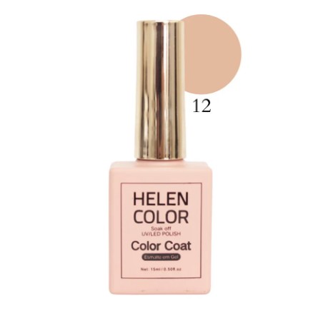 ESMALTE EM GEL Nº12 15ML TONS NUDE HELEN COLOR